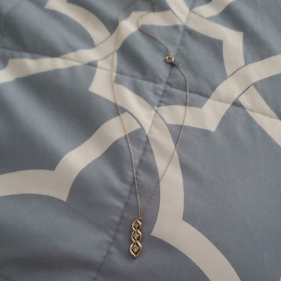 Kay Jewelers Gold and Silver Infinity Necklace - Picture 2 of 6